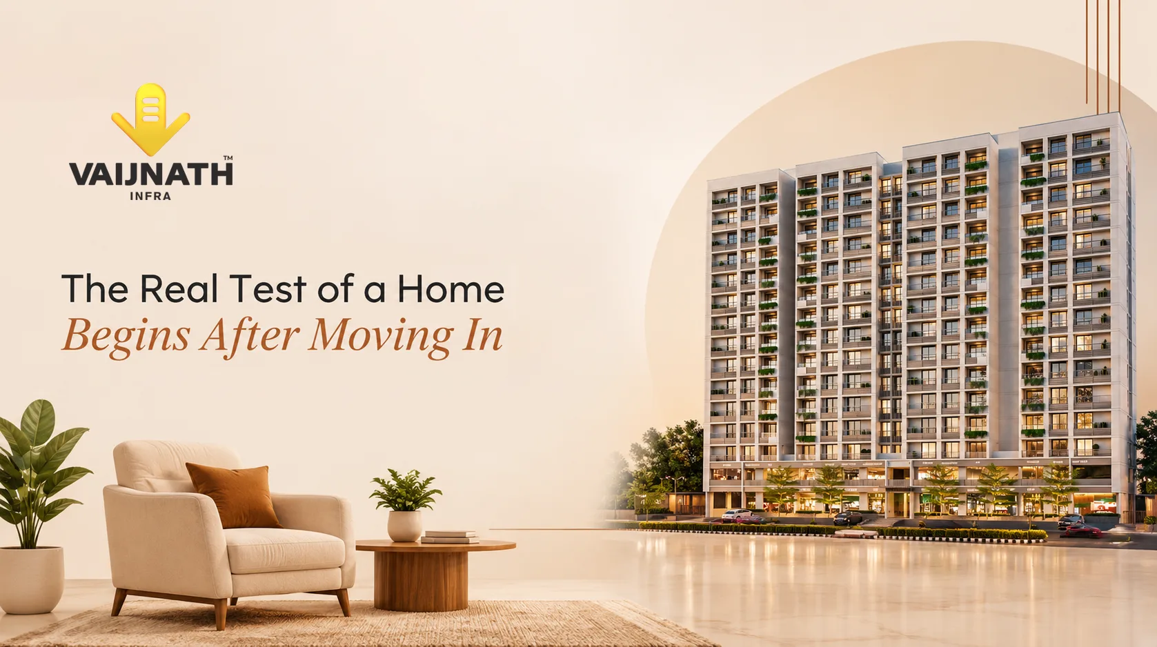 3 BHK flat in Shela Ahmedabad